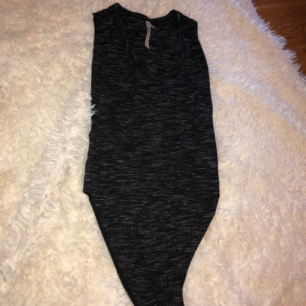 Free People Black Bodysuit